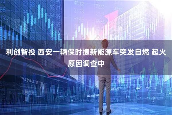 利创智投 西安一辆保时捷新能源车突发自燃 起火原因调查中